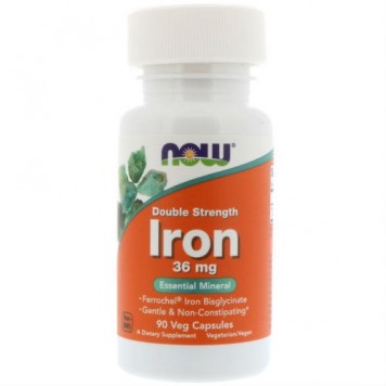 Now Foods Iron Double Strength 36 мг  90 капс-0